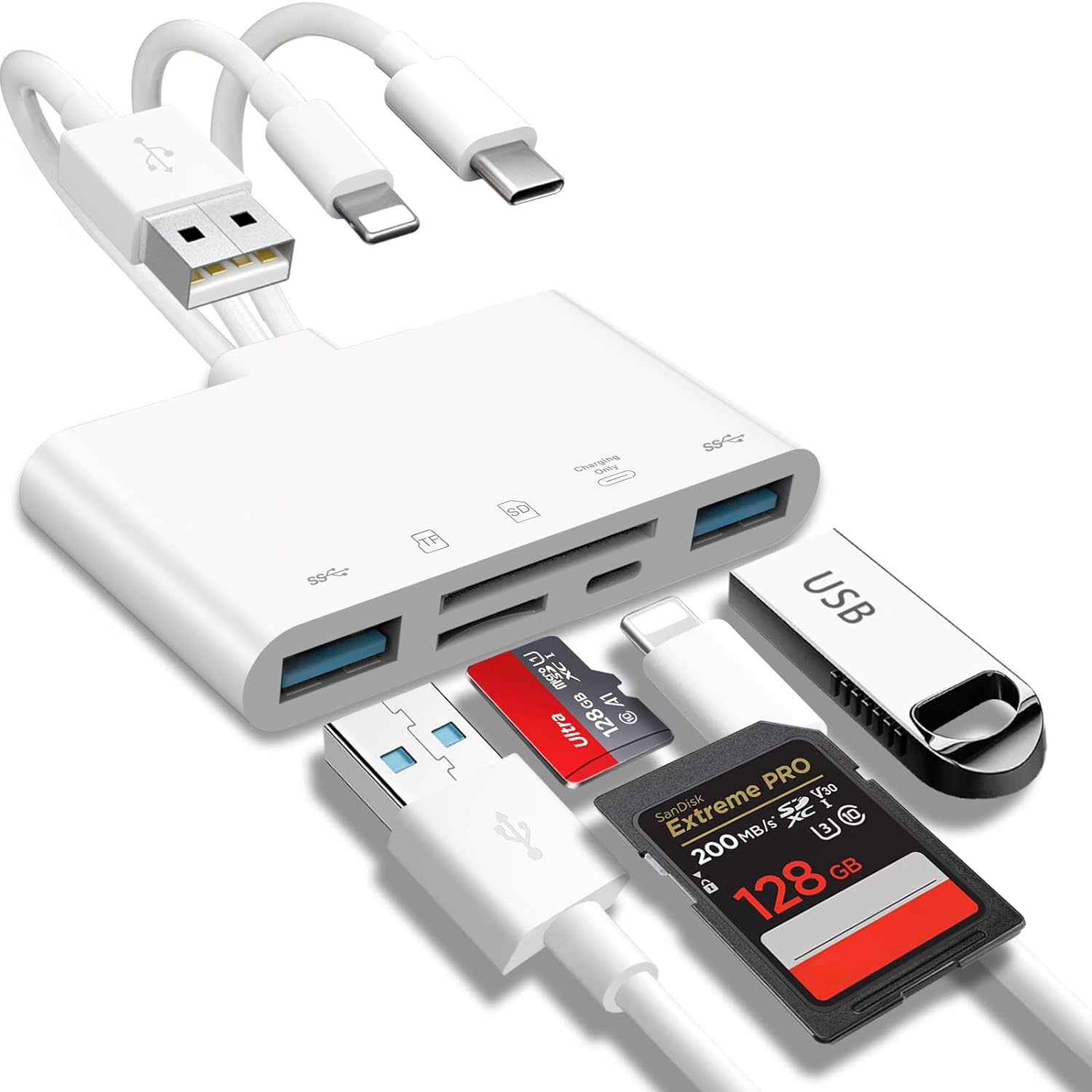 Las mejores ofertas en Unbranded lector electrónico y tablet MicroSD Tarjeta  de memoria y adaptadores USB Para Apple