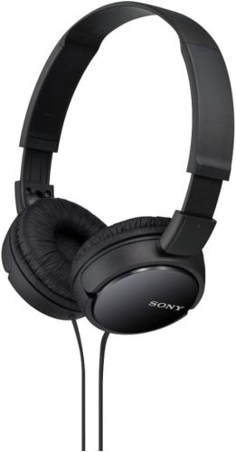 Auriculares estéreo Sony MDRZX110 Sin micrófono Negro, Caja dañada, 8-3, 99999900255351