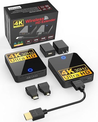 Transmisor y Receptor HDMI inalámbrico 4k Beqool color negro, Caja Dañada, 99999900277162, 1