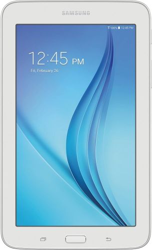 Tablet Samsung Galaxy Tab E Lite de 8 GB y 7 pulgadas con Wifi, Color Blanco; Rastros de uso; Sin Empaque; 99999900275236; vt