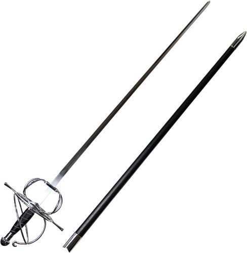 Espada Estoque Medieval; Quebrado en la parte de decoración del mango de agarre; Sin Empaque; 99999900298036; 10