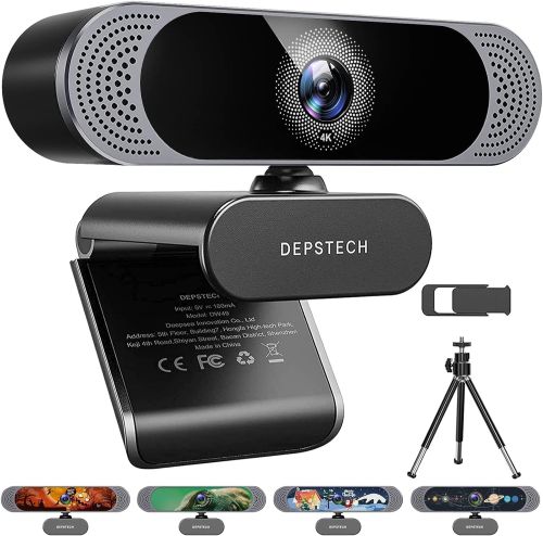 Cámara web 4K, DEPSTECH DW49 HD 8MP Sony Sensor Autofocus Webcam con micrófono, Caja dañada, 1-3, 99999900249940
