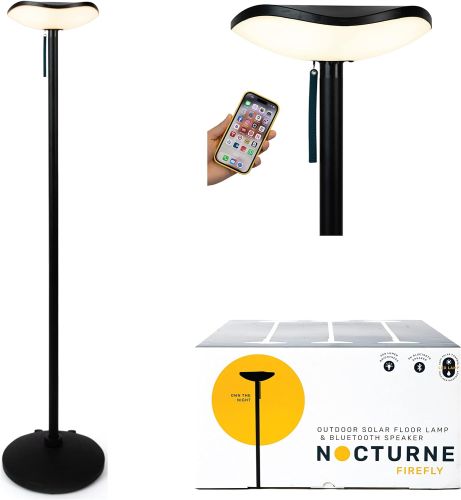 Lámpara de pie solar para exteriores con altavoz Bluetooth; Sin Empaque; 99999900288172; 15