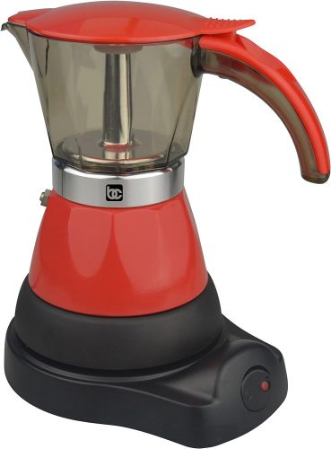 Bene Casa - Cafetera eléctrica Espresso Maker 1-3 Cup Rojo, Caja dañada, 3-3, 99999900241667