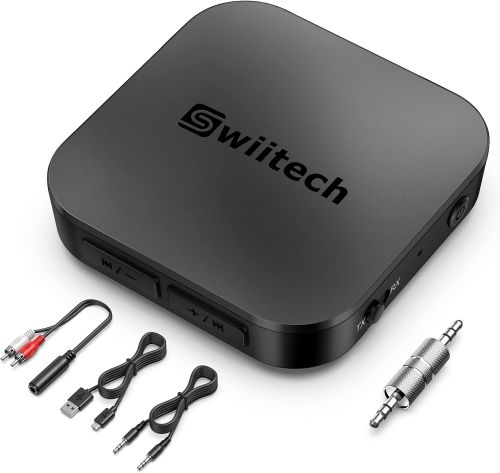 Receptor Transmisor Bluetooth 2 en 1 Swiitech; Caja Dañada; 99999900285690; 1.3