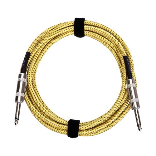Cable Recto Para Instrumentos Amazon Basics 10 ft Amarillo, Caja Dañada, 99999900274649, 1.3