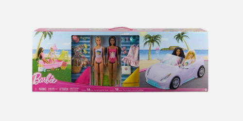 Dos muñecas Barbie con Piscina, Ropa y Coche Barbie, Caja Dañada, 14, 99999900263902