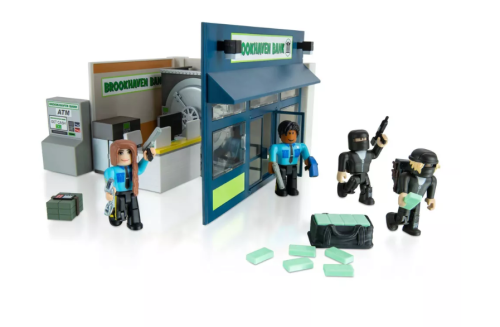 Roblox Action Collection - Brookhaven: Outlaw and Order Deluxe Playset 30pc, Caja dañada, 14, 99999900250857