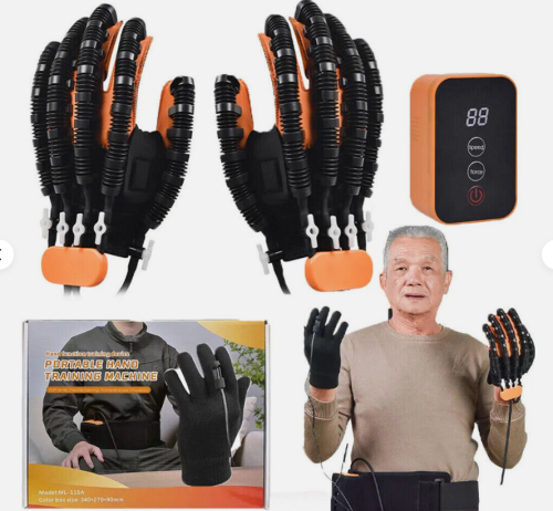 Guantes de robot de rehabilitación de la mano entrenador para la recuperación de la hemiplejia de los dedos, Caja dañada, 6, 99999900251710