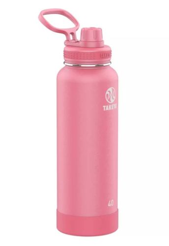 Botella de agua de acero inoxidable con aislamiento Actives de 40 oz color Rosa con tapa con boquilla; Sin Empaque; Rayones mínimos; 99999900293606; 3.2
