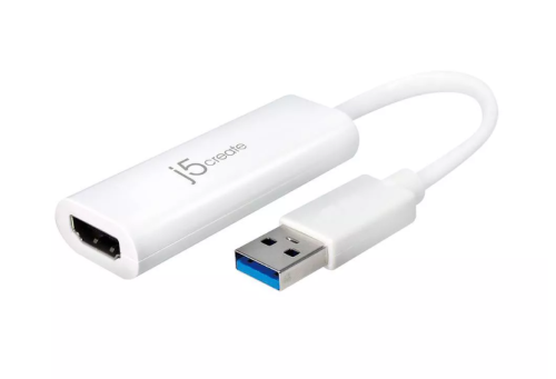 Adaptador j5create USB A 3.0 HDMI - Blanco, Caja dañada, 2-2, 99999900234212