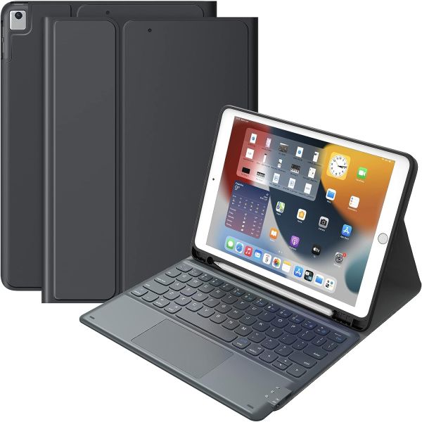 Teclado inalámbrico desmontable con trackpad para iPad 7ª a 9ª