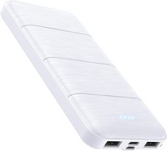 Batería portátil  Banco de energía color Blanco  15000mAh Dual USB Power Bank Salida 5V3.1A; Sin Empaque; 99999900262651; 1.3