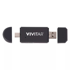 Lector de Tajetas USB 5 en 1 Vivitar, Caja Dañada, 99999900291590, 1.2