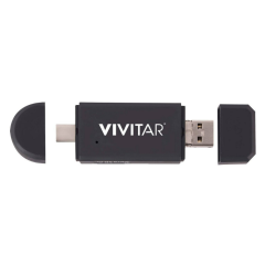Lector de Tajetas USB 5 en 1 Vivitar, Caja Dañada, 99999900296209, 1.4