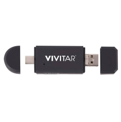 Lector de Tajetas USB 5 en 1 Vivitar, Caja Dañada, 99999900299486, 1.4