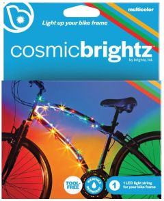 Cuerda de luz LED para marco de bicicleta, cuerda de 6.5 pies, funciona con pilas con interruptor de encendido/apagado; Caja Dañada; 99999900299498; 1.3