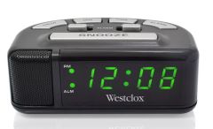 Reloj Despertador Digital Negro Westclox; Caja Dañada; 99999900299513; 1.4